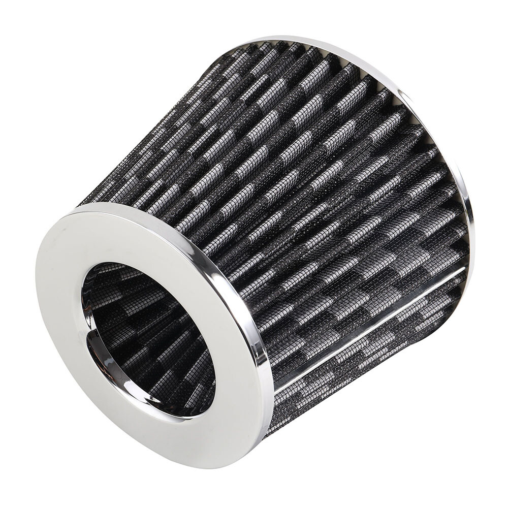 3Inch Black Cold Air Intake Filter Induction Kit Pipe Power Flow Hose System