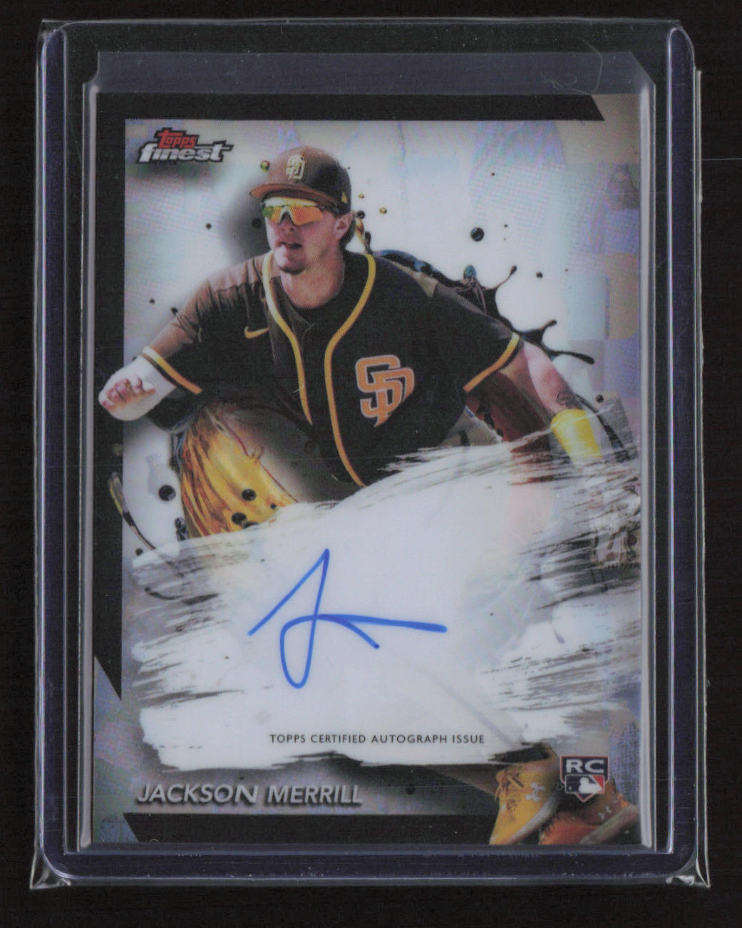 2024 Finest Finest Autographs Refractor #FA-JME Jackson Merrill San Diego Padres