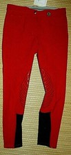 Reithose Damen KYRON Kniebesatz Silikon Grip rot 84 42 edel NEU %%% UVP90€