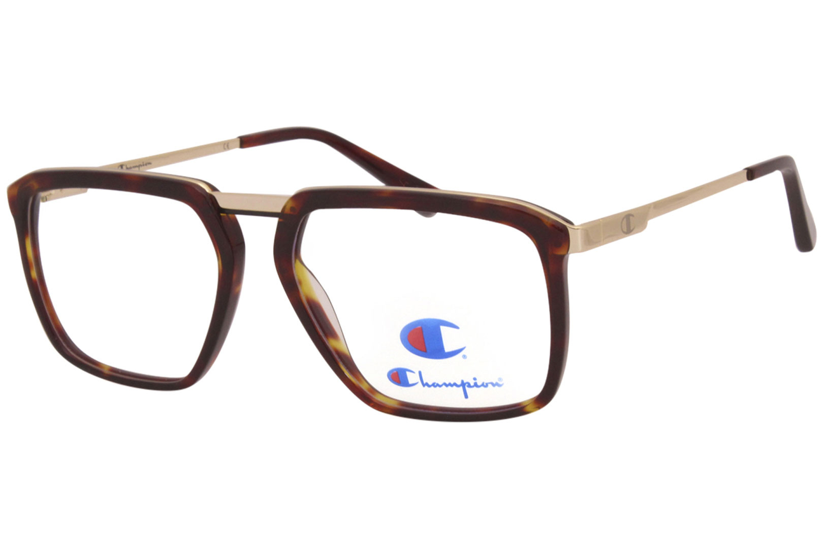Champion Baz C02 Eyeglasses Mens TortoiseGold Full Rim Optical Frame 56mm 17890₽