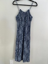 Madewell Womens 14 Tie Back Button Front Midi Dress in Archival Floral
