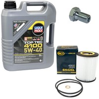 MotoröL Set 5W-40 5 Liter + ÖLfilter Sh 426 L + Schraube FüR Bmw 3Er 5Er 7Er X5