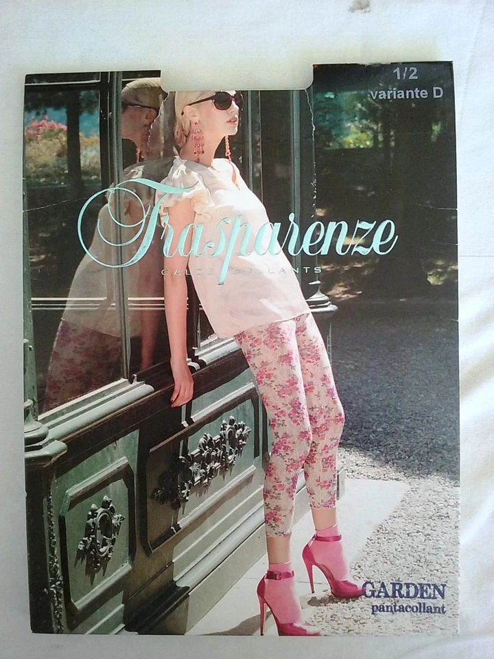 Leggings Trasparenze Jardín Floral Encaje 100 Den Negro Lycra Talla S/M Foto 3 de 4