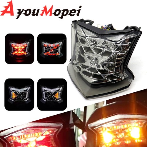 Luz trasera LED luz trasera luz de giro freno luz de giro luz para Kawasaki Z900 Z650 2017-2024 - Imagen 2 de 7