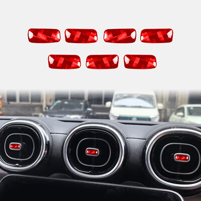 Carbon Fiber Dashboard Air Outlet Vent Trim for Mercedes-Benz 2023-2024 W254 GLC