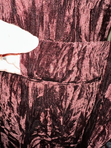 Vintage 1970s Crushed Chocolate Velvet Tuxedo Jacket Size 35 Regular- Unworn! - Picture 8 of 11
