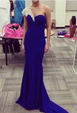 Tarik Ediz Royal Blue Gown