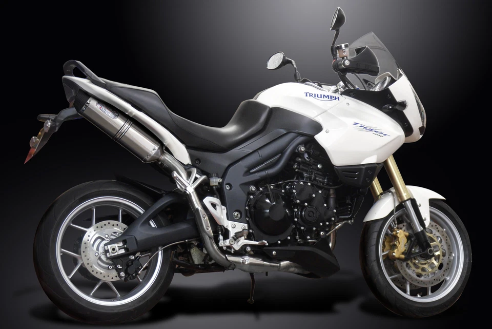 Комплект глушителя выхлопной системы Triumph Tiger 1050 2006-2012 Slip On 13,5 дюйма X-Oval нержавеющая сталь - Изображение 3 из 4