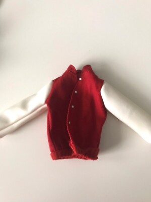Creatable World Doll Fashions Clothes Red White Athletic Letterman Jacket