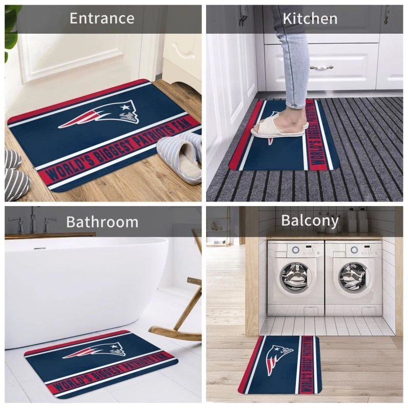 World's New England Patriots  Fan Floor Mat Decorative