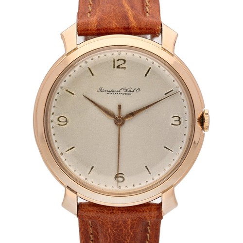 IWC Shaffhausen Vintage 18ct Rose Gold Gents 36mm Calibre 89