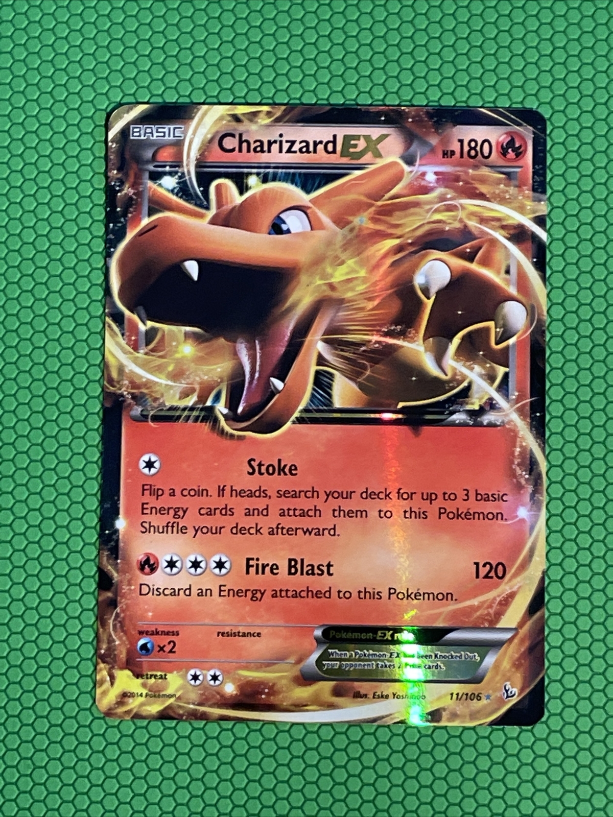 Charizard EX 11/106 XY Flashfire Ultra Rare Pokemon Card NM