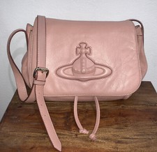 Vintage Vivienne Westwood Pink Leather Crossbody Bag Purse