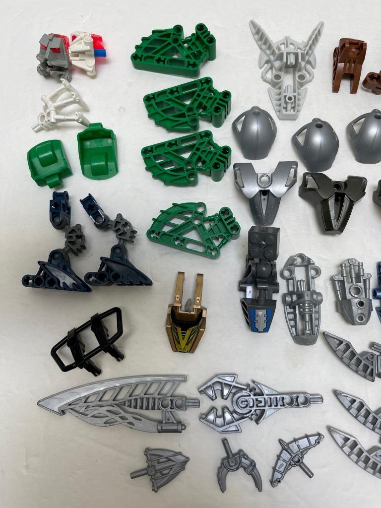 LEGO Bionicle 60 assorted parts Lot pieces Hero Factory white