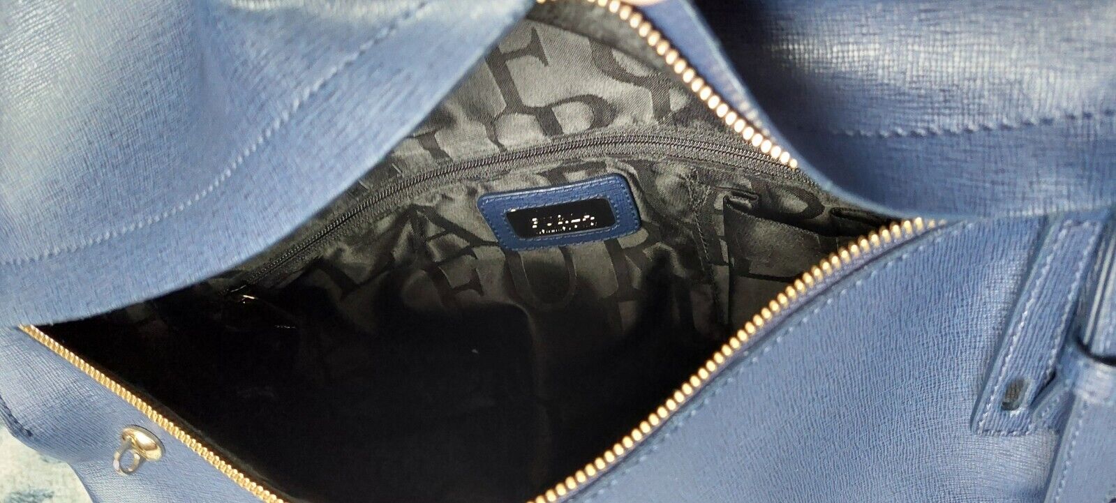 Furla Nikole Royal Blue Leather Top Handle Satche… - image 10