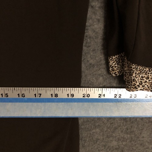 Maggie Barnes Cardigan Tank 1-Pc Combo 0X 16 Bohemian Brown Leopard Trim Office - Picture 6 of 9