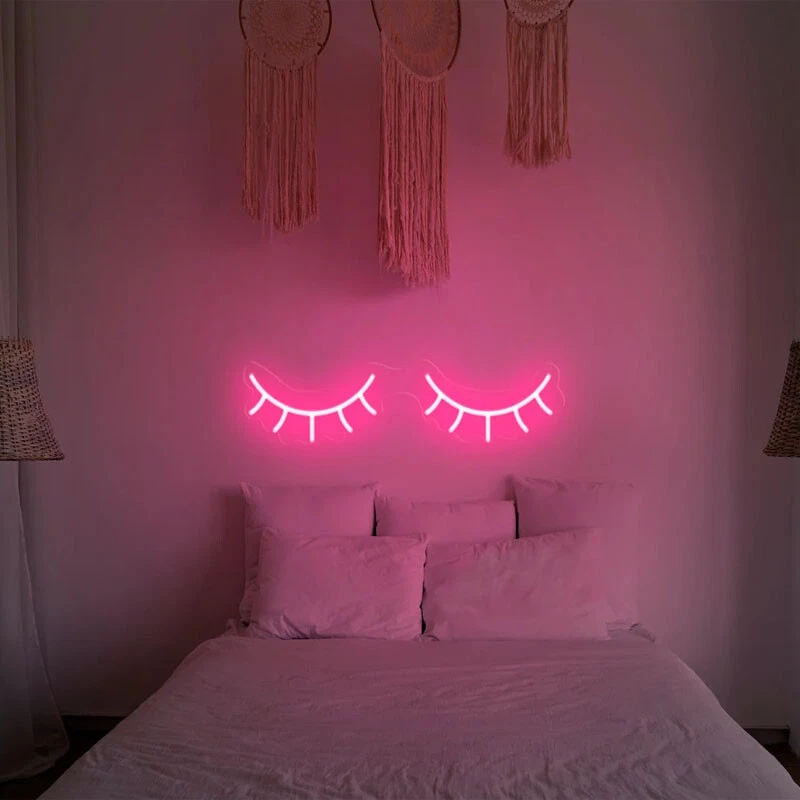 Eyelash 2024 neon light
