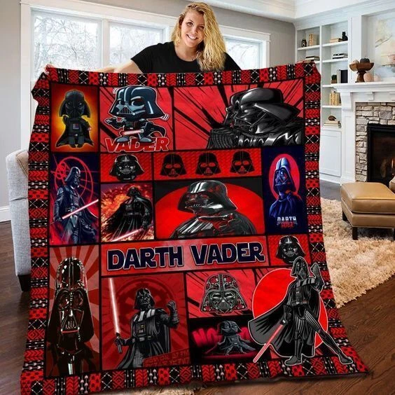 Darth Vader Blanket Star Wars Movies Fleece Sherpa Blanket Soft and Cozy