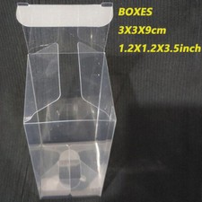 10 PCS PVC Clear Simple Storage Case 3X3X9cm Gift Transparent Packing Boxes