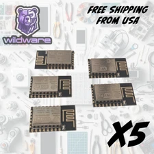 5X ESP8266 ESP-12F WIFI Module 802.11N Arduino NodeMCU MicroPython (5-Pack)