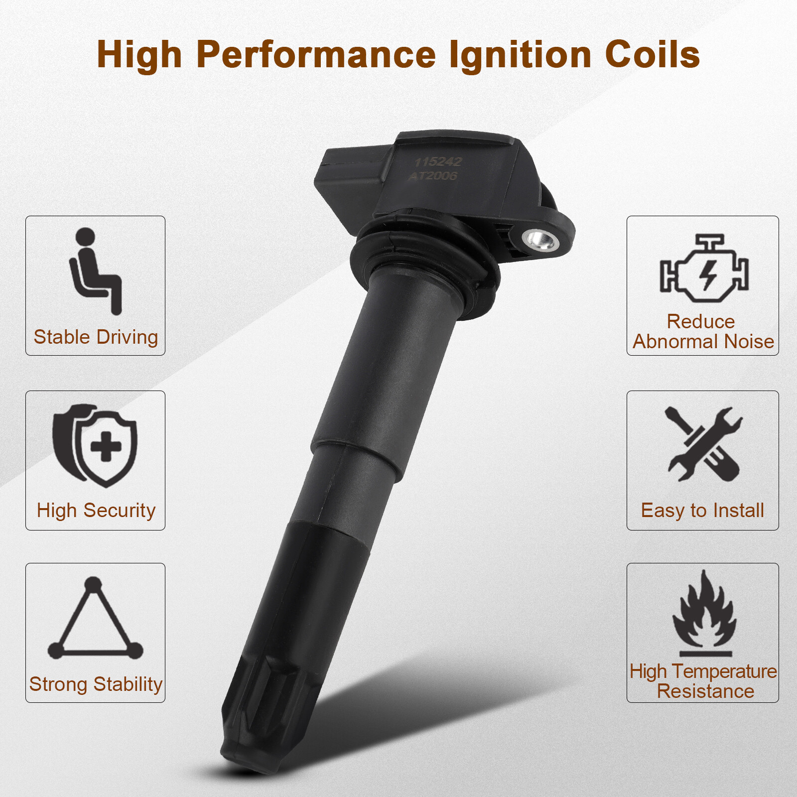 8 Ignition Coil Pack For Porsche Carrera GT 5.7L V10 UF513 2004 2005