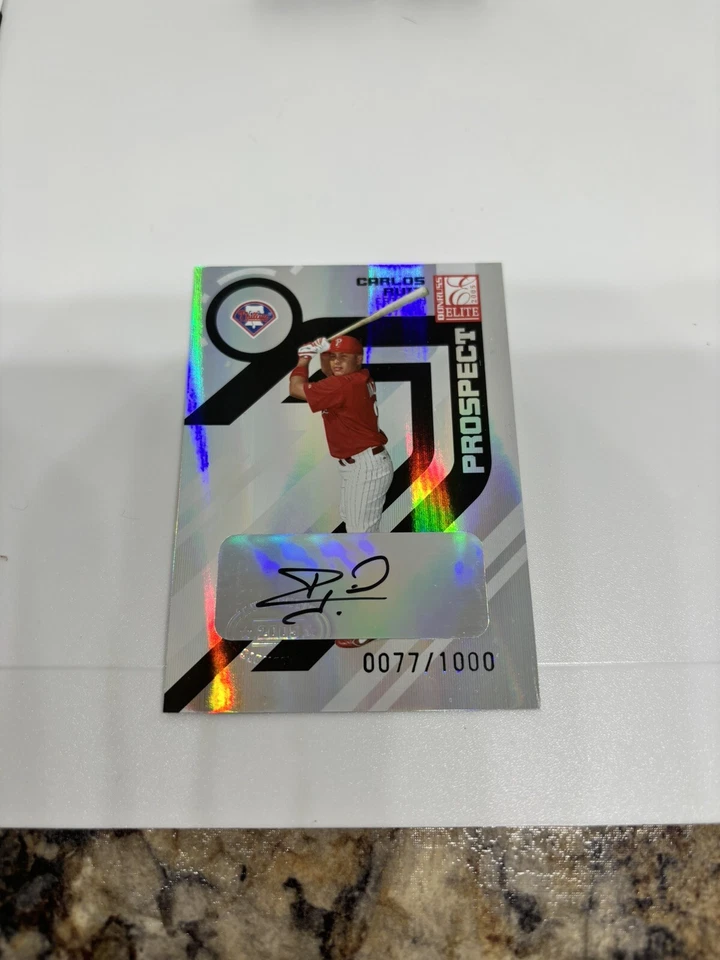 2005 Donruss Elite Auto Prospects /1000 Carlos Ruiz #184 Rookie Auto RC - Image 2 of 4