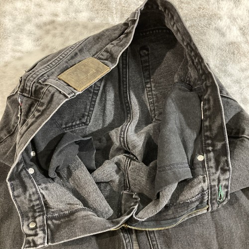 Vtg Tommy Hilfiger Cargo Carpenter Jeans Black Mens 34X32 Baggy Y2K Skater USA - Picture 16 of 20