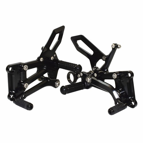 Adjustable Rearset Rear Set Foot Rest Peg Black Fit 2010 2011 2012 BMW S1000RR - Picture 2 of 5