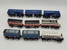 Toys R Us Wooden Toy Trains Lot Of 9 Pieces