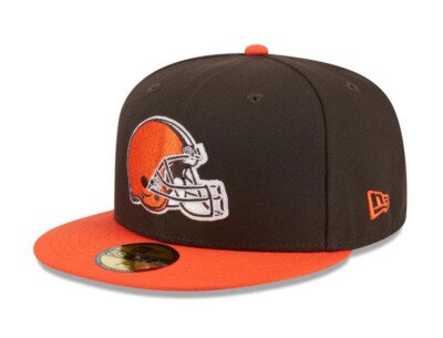 New Era Cleveland Browns Throwback Hidden 59FIFTY Fitted Hat Size 7 1/4 - NWT