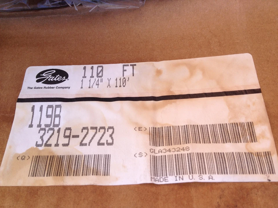 s/h cotización*** GATES RUBBER CO. MANGUERA 1198 110 FT 1-1/4"X 110' construcción Foto 2 de 4