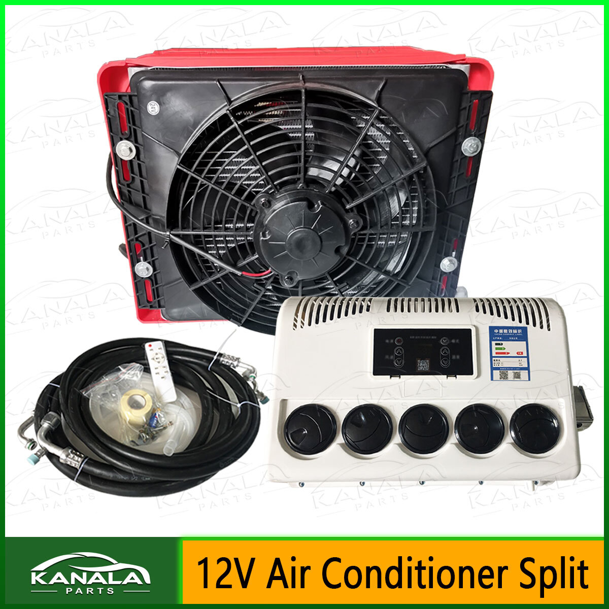 12V Split Air Conditioner for Trucks RVs and Buses 12000BTU-image
