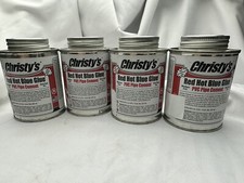 4 Pack Christy's Red Hot Blue Glue Pvc Cement Plumbers Glue 8 Oz Each