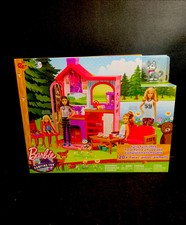 barbie camping fun cabin set