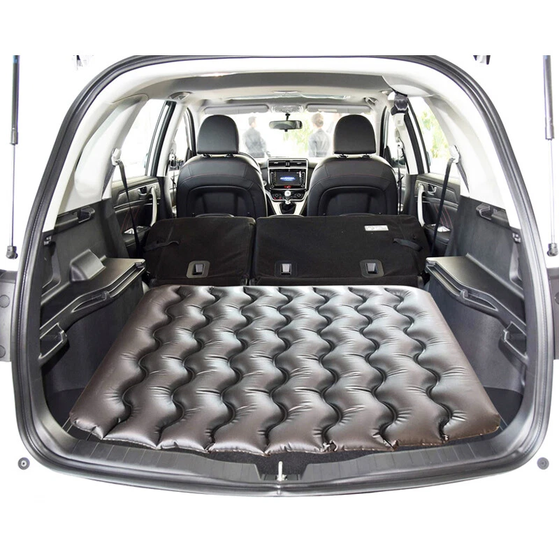 Alfombrilla de cama inflable de viaje para maletero de coche SUV 100*90 CM cojín multifunción para asiento trasero Foto 3 de 4