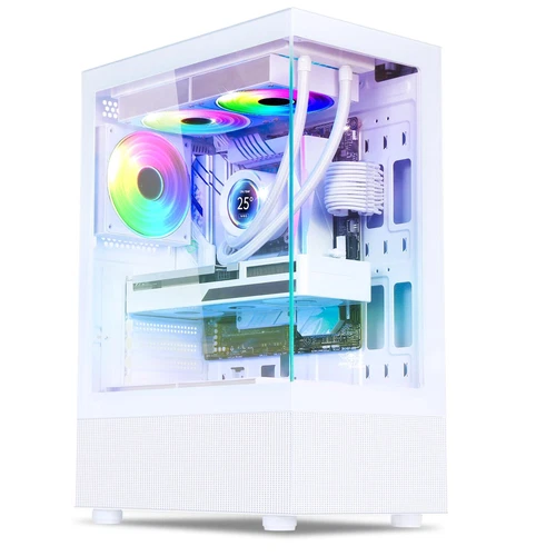 - Boitier PC Gamer RGB 3 Ventilateurs 120 mm ARGB Compatible ATX/mATX Moyen T...