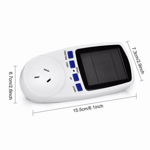240V Watt Meter Power Energy Monitor Equipment Electricity Usage Socket AU Plug - Picture 8 of 15