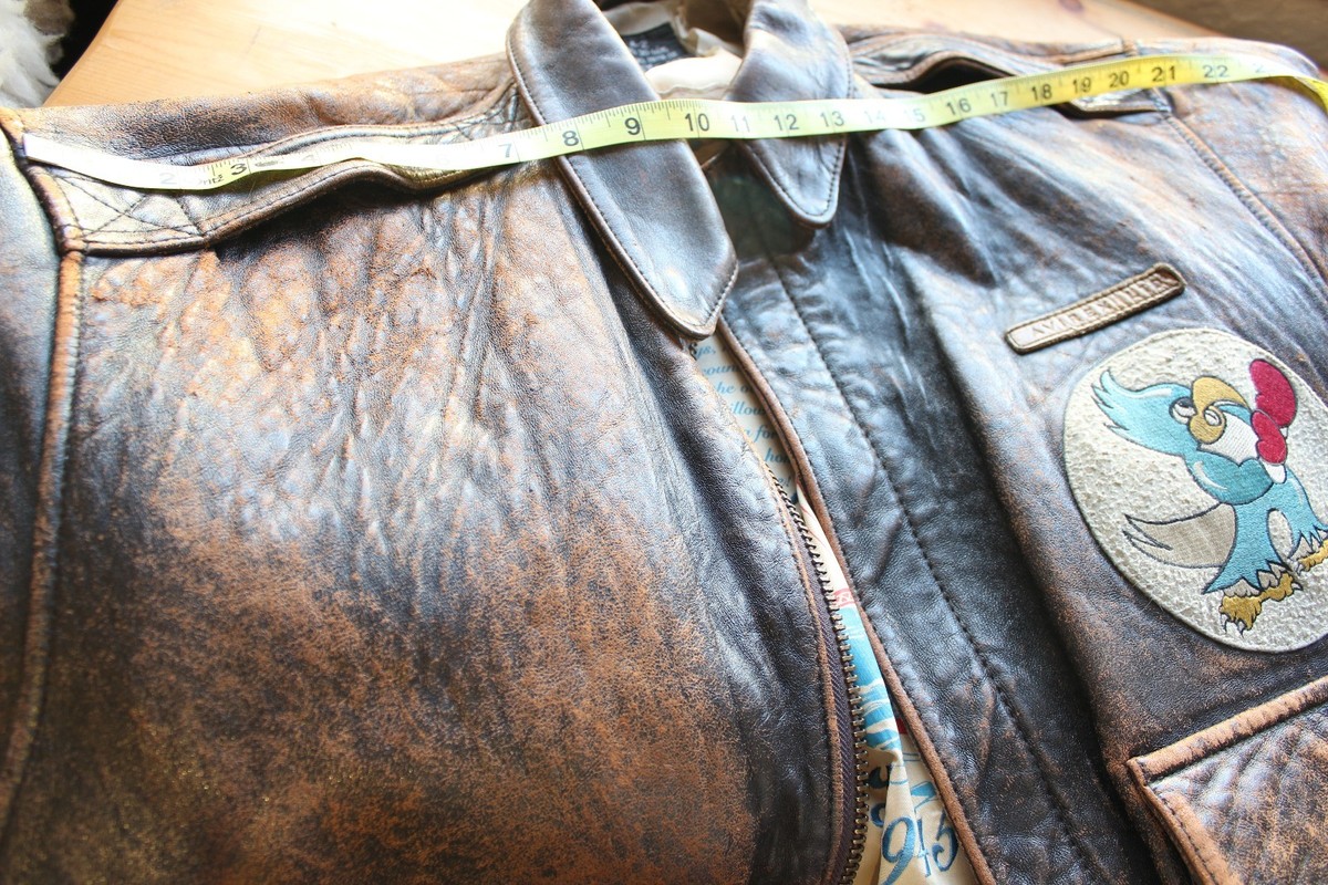 Vtg. Avirex Type A-2 Army Air Forces Flight Jacket with Pin Vtg. Avirex Type A-2 Army Air Forces Flight Jacket with Pin