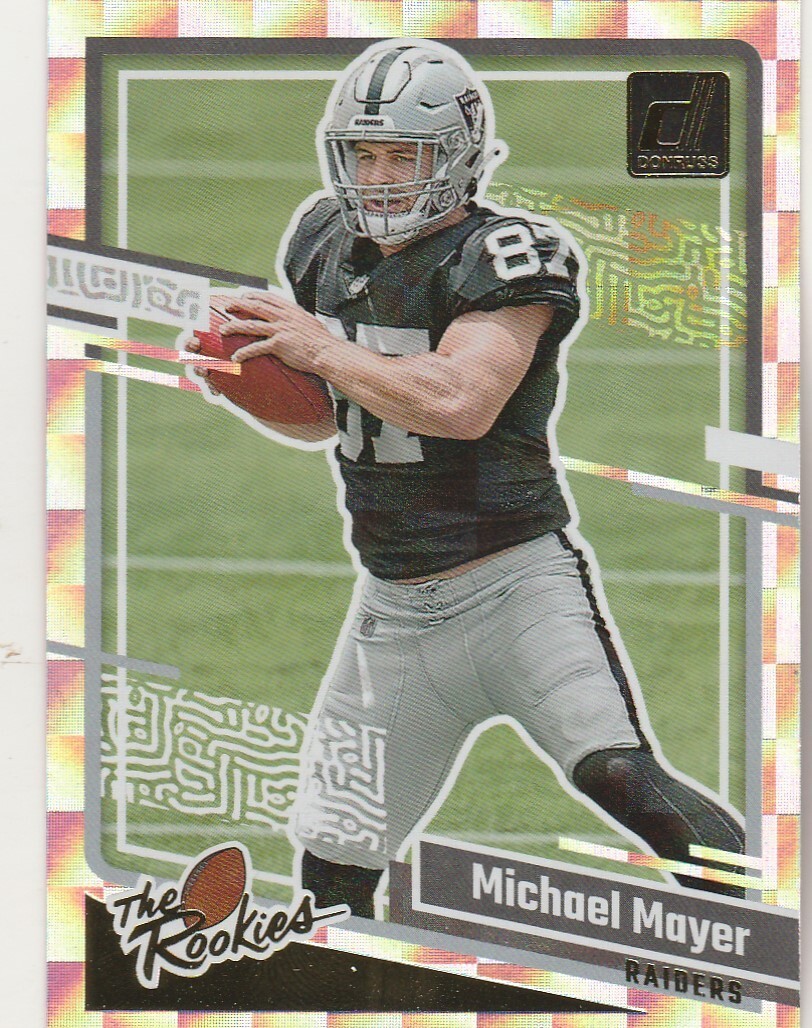 2023 DONRUSS MICHAEL MAYER TE RAIDERS ROOKIE #13 THE ROOKIES SP