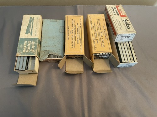 Lot Vintage Swingline Tatum TyDee & MORE Staples New & Partial Boxes Asstd Sizes - Picture 6 of 6
