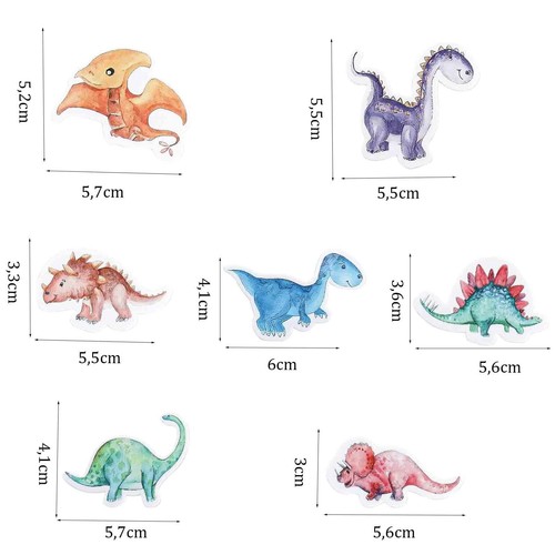 Dino Tortendeko Essbar50 St Essbare Tortendeko DinosaurierDino Kuchen Deko E... - Bild 2 von 8