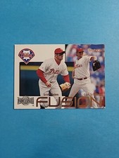 SCOTT ROLEN & CURT SCHILLING 2000 SKYBOX METAL FUSION BASEBALL CARD # 3 I3002