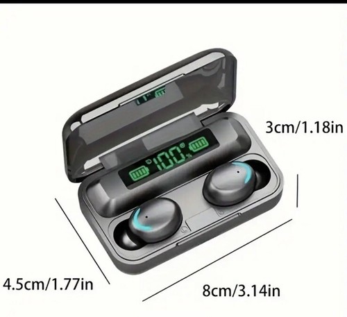 F9 Tws In-Ear Hi-fi Sport &Stereo Wireless Earphone F Iphone Android LED Display - Picture 16 of 17