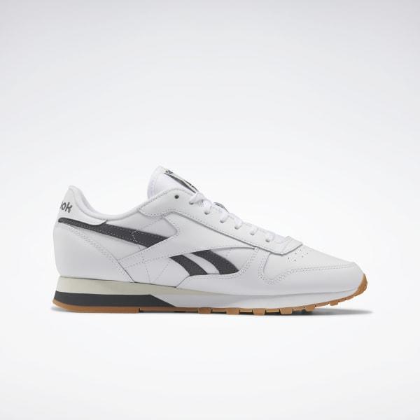 REEBOK ROYAL CLASSIC LEATHER NYLON WHITE STEEL MENS SIZE 6.5 NEW WITH‎ Tags Reebok Classic Leather Men Size 6.5 White Running Sneakers  main image 4