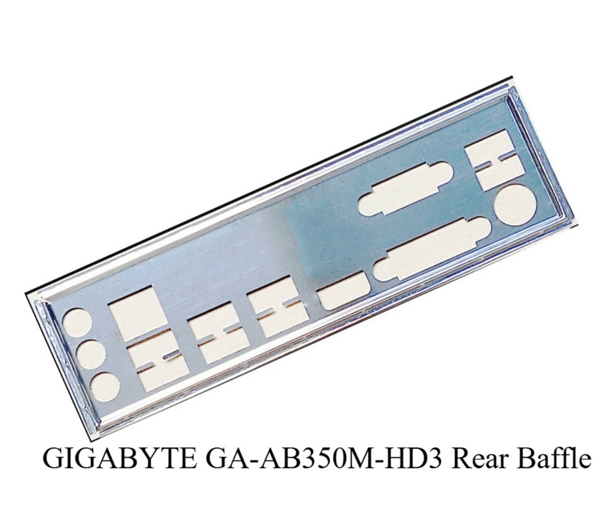 Shield I/O IO For GIGABYTE GA-AB350M-HD3 Rear Baffle Backplate Motherboard  NEW