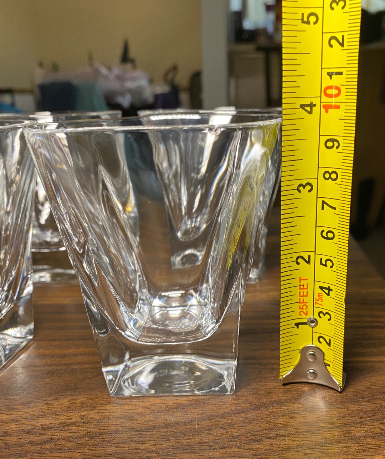 6 Royal Crystal Rock RCR Fusion Ultraclear Crystal Old Fashioned Whiskey Glasses