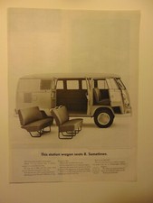 1964 Volkswagen Station Wagon Van vintage print ad