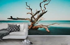 3D Seascape Tree Root Wallpaper Wall Mural Removable Self-adhesive Sticker9019