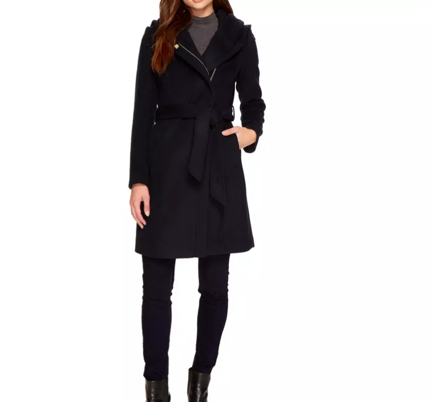 Cole haan women's top wool blend coat