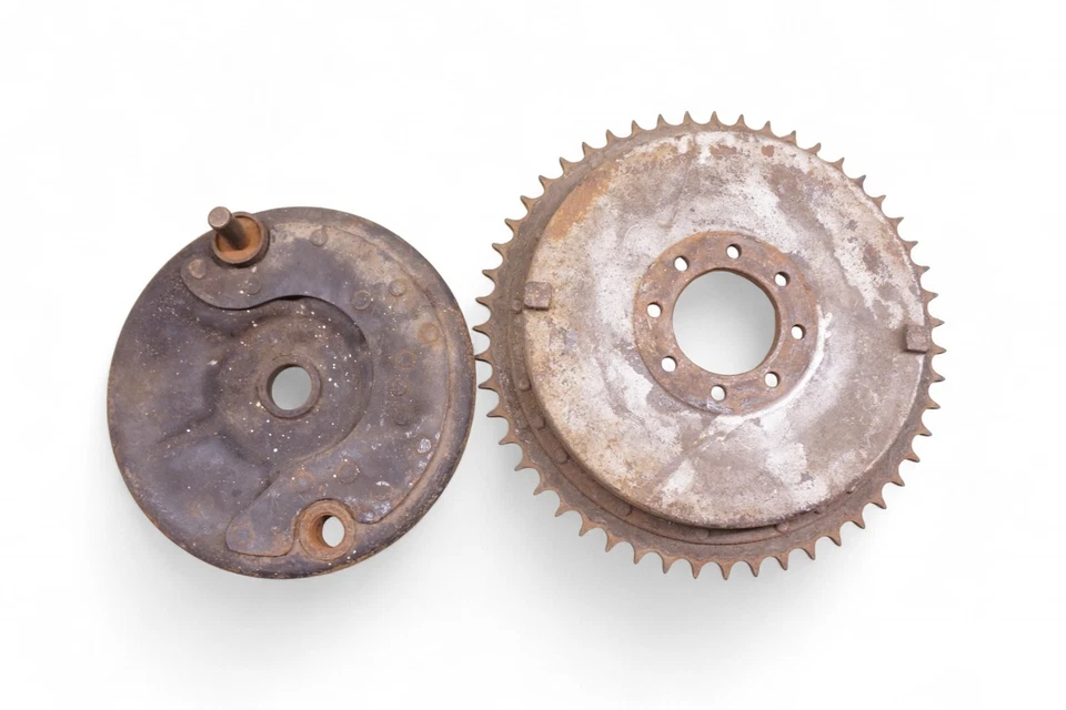 Harley Davidson Tambor Trasero Freno Mecánico Cabezal de Nudillo Cabeza Pan *TZ43 Foto 4 de 4